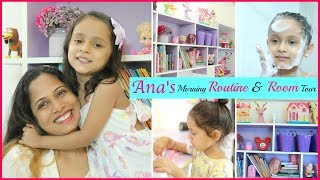 Anayas MORNING Routine amp ROOM Tour  Kids Fun Vlog DIML ShrutiArjunAnand [upl. by Nyladgam226]