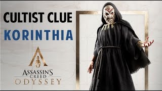 How to Get the Cultist Clue in Korinth Korinthia  ASSASSINS CREED ODYSSEY Cultist Clue Location [upl. by Devinna]