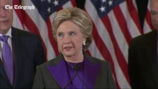 US election 2016 Hillary Clintons concession speech [upl. by Feriga]