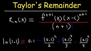 Taylors Remainder Theorem [upl. by Yanarp254]