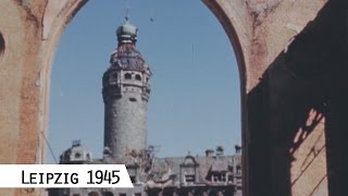 Leipzig in April 1945 in color and HD [upl. by Enirrok]