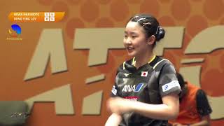 HARIMOTO Miwa Japan vs LOY Ming Ying SGP  卓球アジア選手権 2024 [upl. by Mairym401]