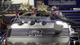 Tom Frys 427 SOHC Cammer 740HP Dyno Pull  QMP Racing [upl. by Orfinger377]