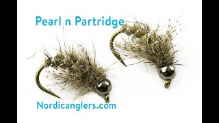 Fly tying quotPearl n Partridgequot Caddis nymph Stepbystep tutorial [upl. by Karolina]