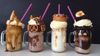 EXTREME MILKSHAKE RECIPES How To Cook That Ann Reardon FREAKSHAKES [upl. by Willet]