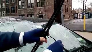 HOW TO replace Toyota VENZA wiper blades [upl. by Gilemette895]