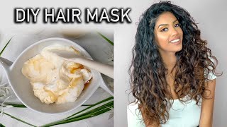 4 Ingredient Moisturizing amp Repairing Hair Mask for DryDamaged Hair  AribaPervaiz  Natural DIY [upl. by Grim521]