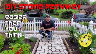 DIY Stone Pathway  Quikrete Walk Maker 2 X 2 [upl. by Marden332]