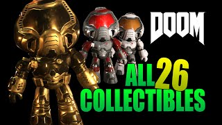 Doom 4  ALL Collectilbes quotEvery Nook and Crannyquot Achievement  Trophy [upl. by Nevin363]