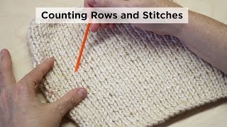 How to Count Stockinette Stitch Rows and Stitches [upl. by Haropizt]