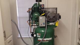 Champion Air Compressor Installation amp Review [upl. by Ordnas]