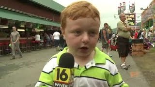 Apparently kid interviewed at Pennsylvania county fair [upl. by Aened]