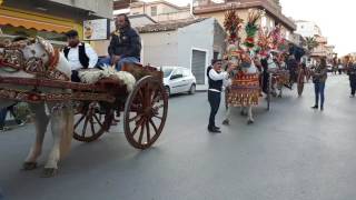 Sfilata carretti siciliani a Rosolini per quotSan Giuseppequot [upl. by Panta]