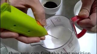 How To Make Latte Art with Mini Milk Frother [upl. by Gabel]