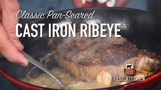 Make a Classic PanSeared Ribeye Steak Recipe [upl. by Cecilia]