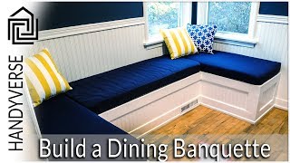 How to Build a Dining NookBanquette  Budget Renos 01 [upl. by Ag285]