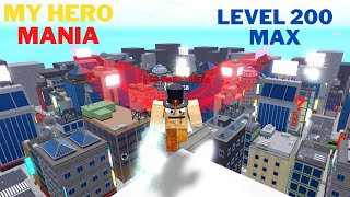 GETTING MAX LEVEL In My Hero Mania  Roblox [upl. by Simonsen]