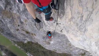 Absturz Kaiser Max Klettersteig  Via Ferrata  Climbing Fall  Martinswand [upl. by Ynos]