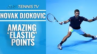 Amazing Novak Djokovic Elastic Points [upl. by Cassell]