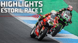 WorldSBK Race 1 Highlights  2022 Estoril Round [upl. by Rambort]