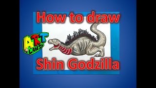 How to Draw Shin Godzilla Second Form [upl. by Millian]