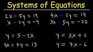 Solving Systems of Equations By Elimination amp Substitution With 2 Variables [upl. by Htezil757]