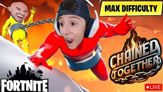 LIVE  Can I Survive HARDEST CHAINED TOGETHER Fortnite [upl. by Ecaroh41]