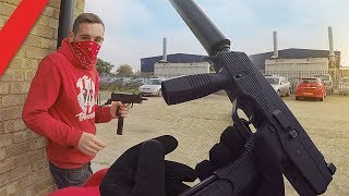 Airsoft War  Gang Turf War 10 POV  TrueMOBSTER [upl. by Forland]