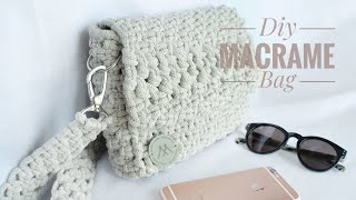 DIY Classic Macrame Bag  Klasyczna torebka ze sznurka [upl. by Nitin]