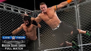 FULL MATCH  John Cena vs Seth Rollins – US Title Steel Cage Match WWE Live from MSG [upl. by Ultima]