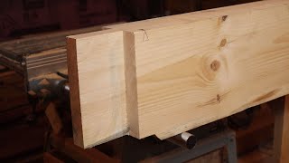 Learning To Timber Frame Made Easy Part 1 The Tenon [upl. by Koa]