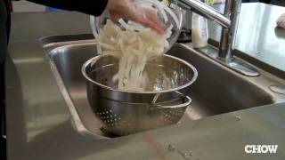 How to Prep Rice Noodles  CHOW Tip [upl. by Venetis589]