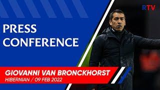 PRESS CONFERENCE  Giovanni Van Bronckhorst  09 Feb 2022 [upl. by Ira]