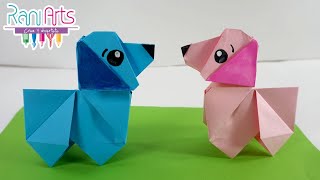 PERRO DE ORIGAMI  Paso a paso  DIY  ORIGAMI DOG [upl. by Annayak]