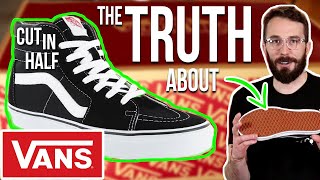 I cut Vans SK8 Hi in half to see whats inside [upl. by Teferi]