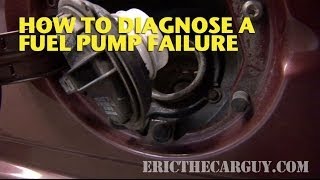 How To Diagnose A Fuel Pump Failure  EricTheCarGuy [upl. by Sarazen]