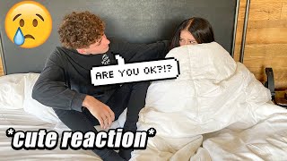 Nightmare Prank on Boyfriend CUTE REACTION [upl. by Thirzi]