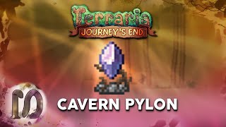 CAVERN PYLON  Underground Pylon  Terraria 14 Journeys End  How to get the Cavern Pylon [upl. by Orr]