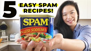 5 EASY SPAM RECIPES  TASTY SPAM COOKING HACK How To Enjoy 5 Meals with 1 Can of Spam [upl. by Mihsah]