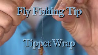 Easy Way to Tie On Flies  Tippet Wrap [upl. by Nylecsoj]