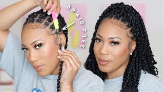 VERSATILE BRAIDLESS ILLUSION CROCHET PASSION TWIST FT TOYOTRESS [upl. by Chapland]