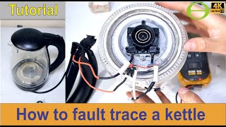 How to fault trace and repair a cordless kettle [upl. by Jamey]