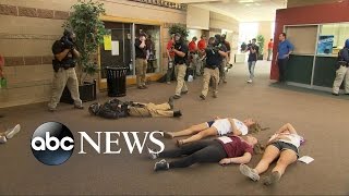 Police Practice Active Shooting Drill at Colorado High School [upl. by Pohsib]