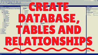 SQL Server Database Creation Tables and Relationships  SQL Server Management Studio [upl. by Leterg908]