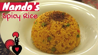 Nandos Spicy Rice Recipe Super Easy [upl. by Ainollopa]