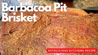 HOW TO COOK MEAT IN THE GROUND Barbacoa Pit Brisket [upl. by Annaid]