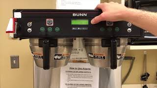 How to Calibrate a Commercial Bunn Coffee Maker [upl. by Anawat977]