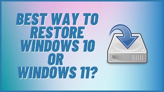 How to Restore Windows 11 [upl. by Klarrisa]