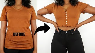 Easy DIYs To Upgrade Your Old TShirts [upl. by Haimehen407]