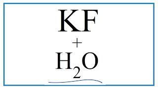 How to Write the for KF  H2O Potassium fluoride  Water [upl. by Tigram]